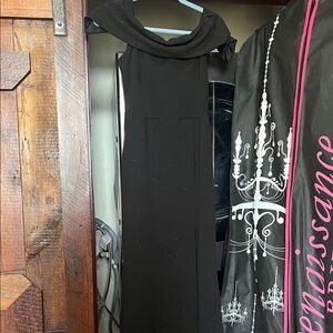 Windsor Black Dress with Embroidered Heart Tag